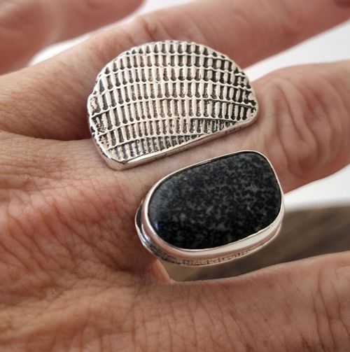 Stone & Silver Rings — detail