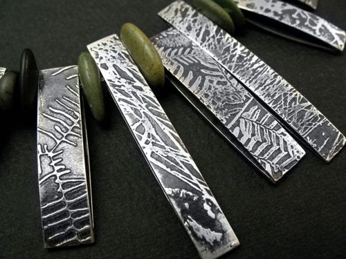 Sterling silver and pebble necklace depicting the various Wallum plants found in South East QLD